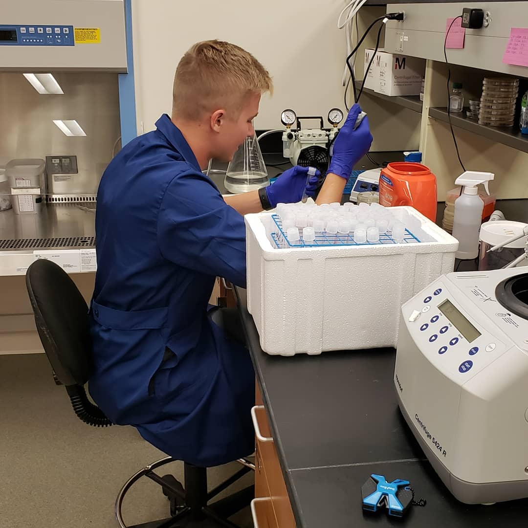 Our students do more than classes <a href="/UNKearney/">University of Nebraska at Kearney</a>, they discover firsthand. These students work with Austin Nuxoll (Biology) on NIH research. Dr. Nuxoll works with students supporting them as scientists and applicants for professional schools 👊 #BeBlueGoldBold #WeareArtsandSciences
