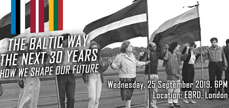 #EBRDculture: Join 🇪🇪 🇱🇻 🇱🇹 @estembassyuk @LVembassyUK @LTEMBASSYUK on 25 September to discuss #BalticWay30! @kadikenk @raudseps @monikabielskyte will discuss “How we shape our future” at our HQ moderated @GoldRosie. Register: 👉 ow.ly/OlGF30pxMmO