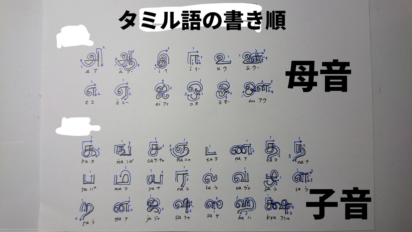 ドラヴィダ語族たん 仕事が雑でごめんなさい タミル文字の書き順を書いてみたよ 複雑な形 をしているけど つながっている部分は一筆書きするのが特徴なんだ ドラヴィダ語族教室 T Co Bzh5hknfjh Twitter
