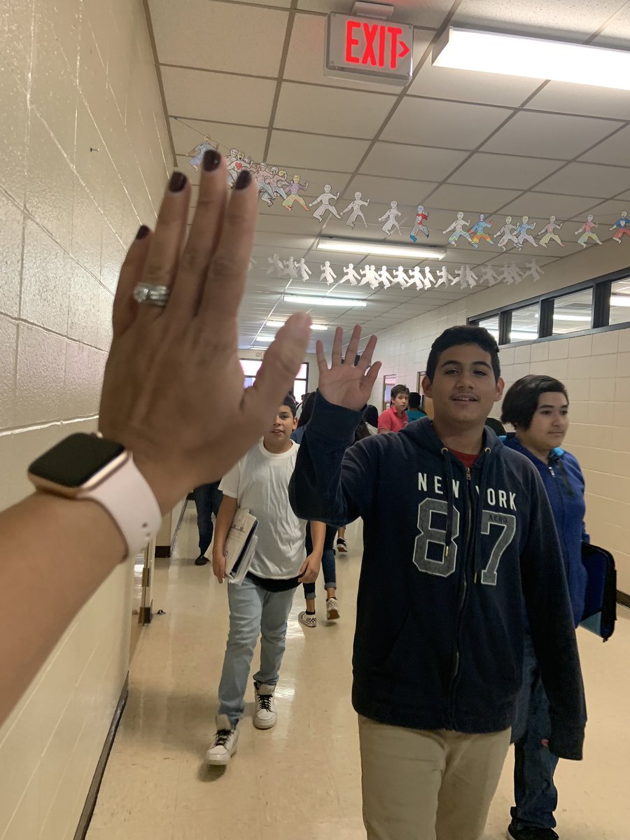 coakleyis's tweet photo. Coakley Cougars accepting the Character Dare this week! INTENTIONALLY Say HI 😊👋🏼! TAG @coakleyischaracterstrong to be shared on our social media! @HarlingenCISD  #CharacterStrongCMS #CharacterDareCMS  #characterstrong  #hcisd https://t.co/hJcFSz1i68