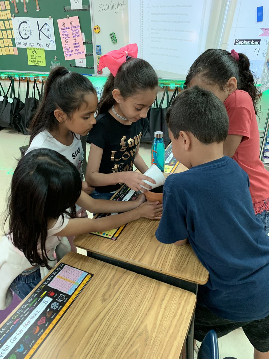 CummingsClassrm's tweet image. Second grade scientists planted zinnias today to test what plants need to survive. Will they need water? Will they need sunlight? 🌱🌻 
#cridgepride #tciscience