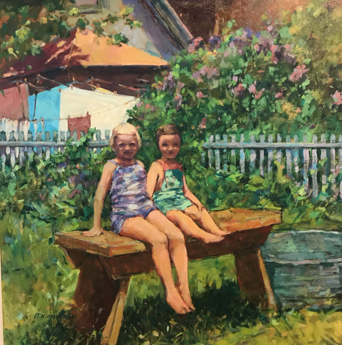 Masterpiece Mondays present: Mary Ulm Mayhew
Summertime 1955
#Oil on canvas
$1,950
From the CAG’s Annual Juried Exhibit

#ArtExhibit #art #wisconsin #cedarburg #ccc #ozaukee #VisitCedarburg  #CedarburgArtistsGuild 
#CAGAnnualJuriedExhibit