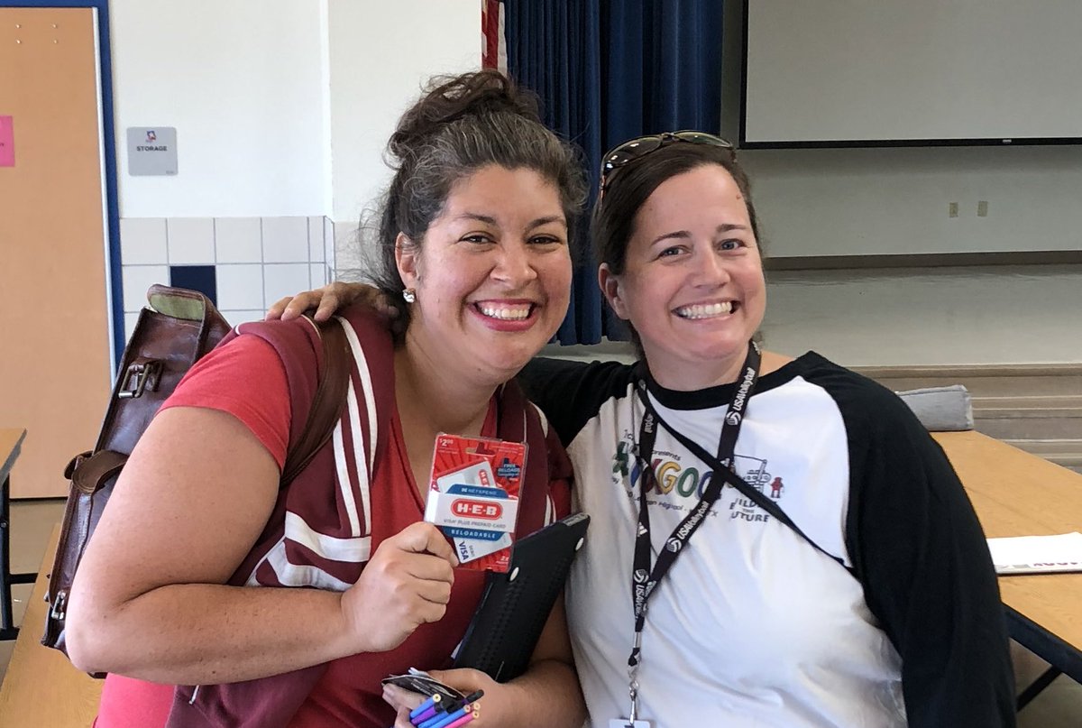 erod129's tweet photo. Congratulations to @tiffanyfenton for winning the HEB gift card at our @EdcampHaysTX event this past Saturday! It was a great time, and we hope to see you there next time! #HaysHeroes #OurDigitalHays https://t.co/THH3PYvi6S