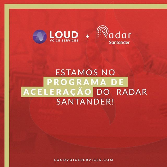 ServicesLoud's tweet photo. Em maio deste ano nós ganhamos o prêmio ProXXIma
Startup e com isso agora fazemos parte do programa de aceleração do Radar @santanderbrasil! 
#RadarSantander
#Startup
#GoLoud
#SpeakOutLoud
#LoudVoiceServices https://t.co/ci9ejeXd3p