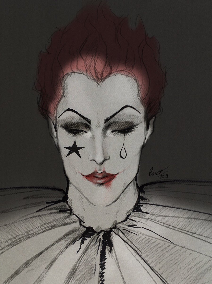 bauertease's tweet photo. What if add drama? Red lipstick excites. 

#hxh #art #bauertease #Hisoka #Morow https://t.co/Fjx68cMnft