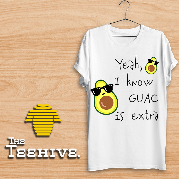 Are you #teamguacamole? It's National Guacamole Day! Celebrate with a custom #guac T-shirt! But don't worry, the guacamole doesn't cost extra here!!

#freedesign #customapparel #nationalguacamoleday #theteehive #wearwhatyoulove #smallbusiness #nominimums