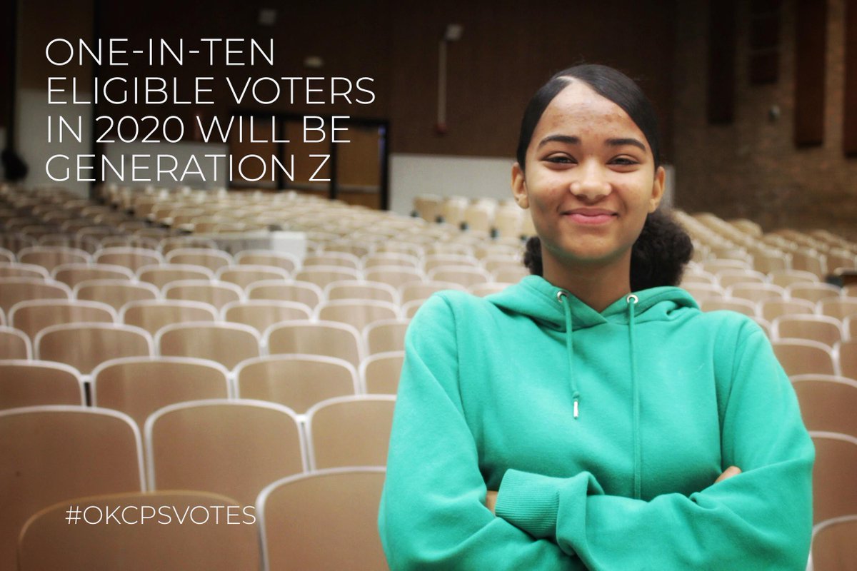 OKCPS's tweet photo. Don't let your voice go unheard!

#OKCPS students 17 &amp; at least 6 months old can register to vote Sept. 25 at their school with @gencitizen ! Be heard. Be seen. Be engaged.

#OKCPSVotes #HSVoterRegWeek https://t.co/f4giAeujDX