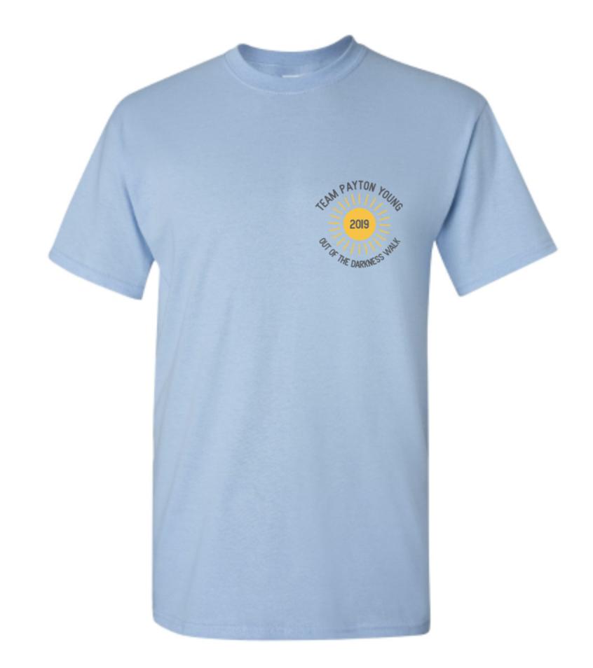 julialyle20's tweet photo. Buy a shirt for Team Payton!! Proceeds will go towards Team Payton in the Out of the Darkness Walk, benefiting the American Foundation for Suicide Prevention. 
https://t.co/VNgHTNKgyY
@BishopWatterson https://t.co/mQeuBspEmF