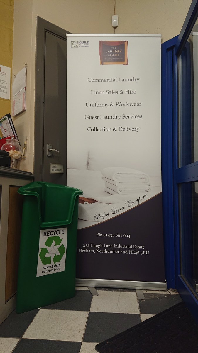 Hanger recycling bins now at Jamiesons dry cleaners!! Doing our bit for the environment!!