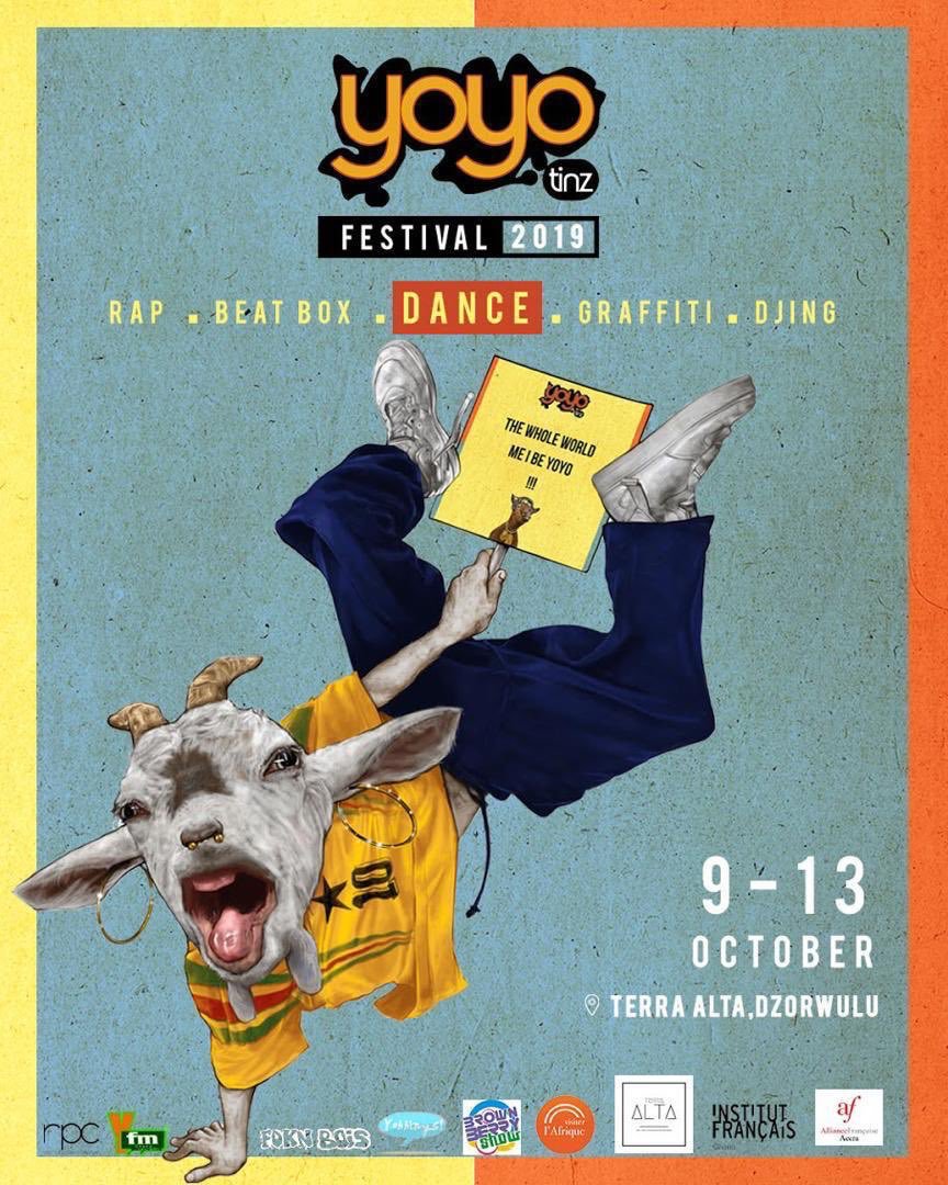 Circumspecte_'s tweet photo. 📅OCT 9-13 // Roll deep with hip-hop? Don't miss out on the 2019 @yoyotinz_Fest by @yoyotinz! From dance to beat boxing, graffiti, DJing & of course, rap, they've got you covered.
Full diets, courtesy of @OfficialBlog_UR: https://t.co/kO9vVXSooa
#CircumEvents #Accra #Ghana https://t.co/4UDpUe5LGa