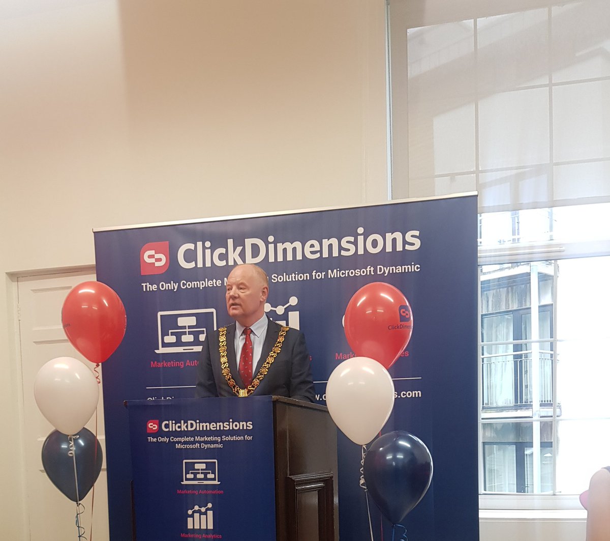Tech_In_All's tweet photo. Congratulations to @ClickDimensions on the opening of their fantastic new offices on 10 South Mall. Officially opened by @davidstantontd and Lord Mayor. Welcome to Cork from all in @itcork
#techcork19 #technews https://t.co/tE48x7cU7S