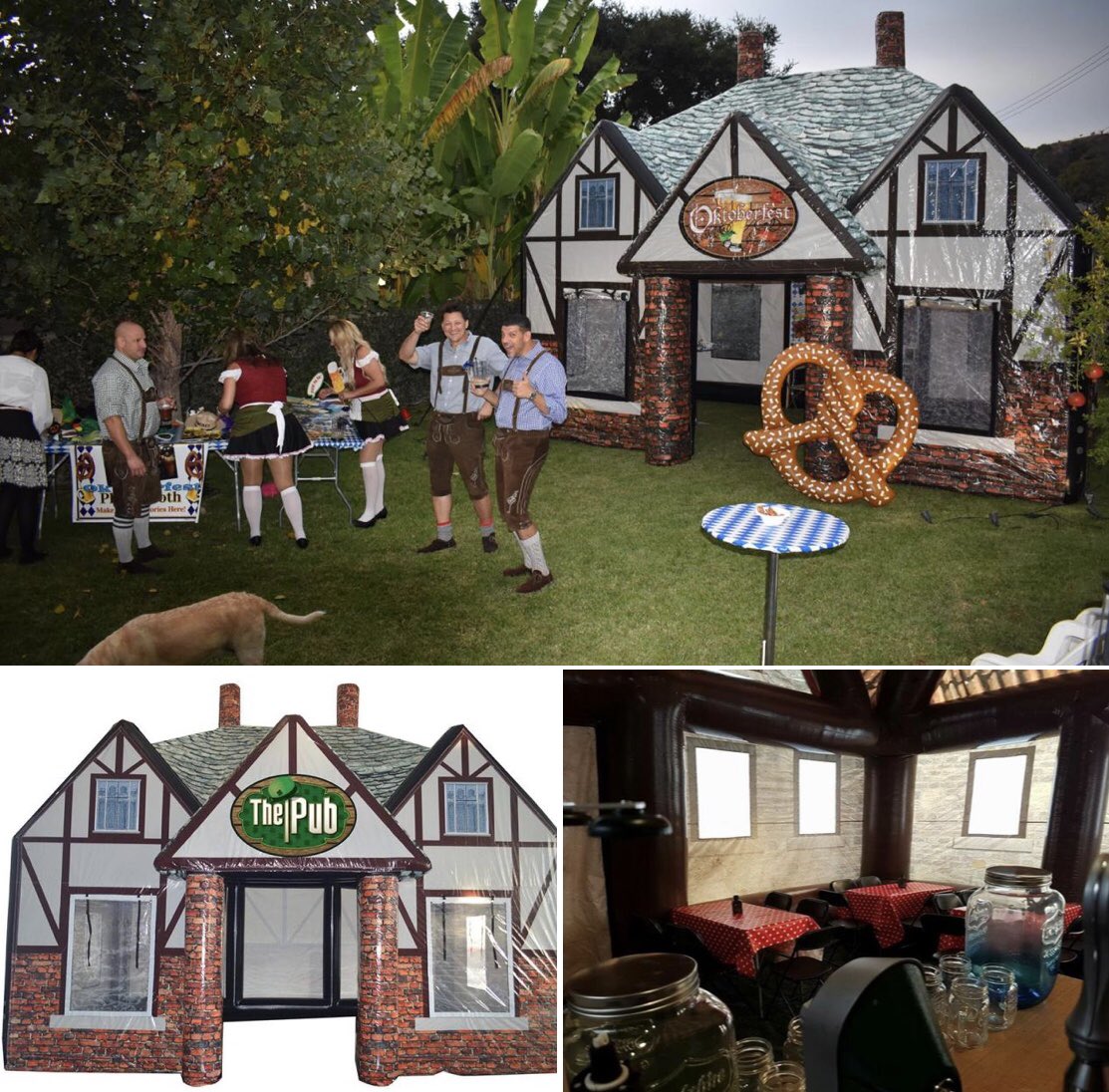 Just in time for #Oktoberfest2019 we have our new Inflatable Pub ready to deliver to #Houston #Austin and #Dallas 🍻Drinks not on us ;)