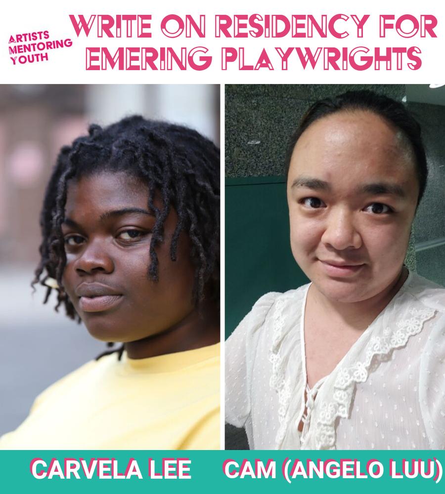 We're thrilled to announce the two playwrights-in-residence for The 2019-2020 AMY Project Write-On Residency:

Carvela Lee &amp; Cam (Angelo Luu)!

Produced in partnership with <a href="/tarragontheatre/">Tarragon Theatre</a>. 

Read more about the artists &amp; their projects: ow.ly/MO1v50wbGMG

#cdncult #theaTO