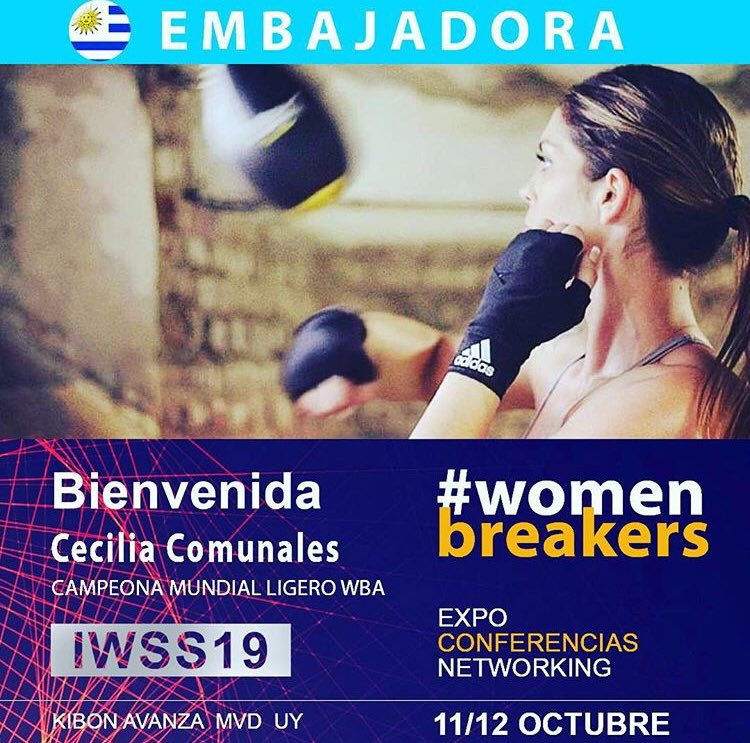 BreakersWomen's tweet photo. #womenbreakers Cecilia Comunales, boxeadora Uruguaya! 
Embajadora IWSS2019 @cecicomunalesC9 
Lista para cambiar el juego!? 
#boxeo #Deportes #Mujeres #boxeofemenino #sport https://t.co/qCXIeLRYEv