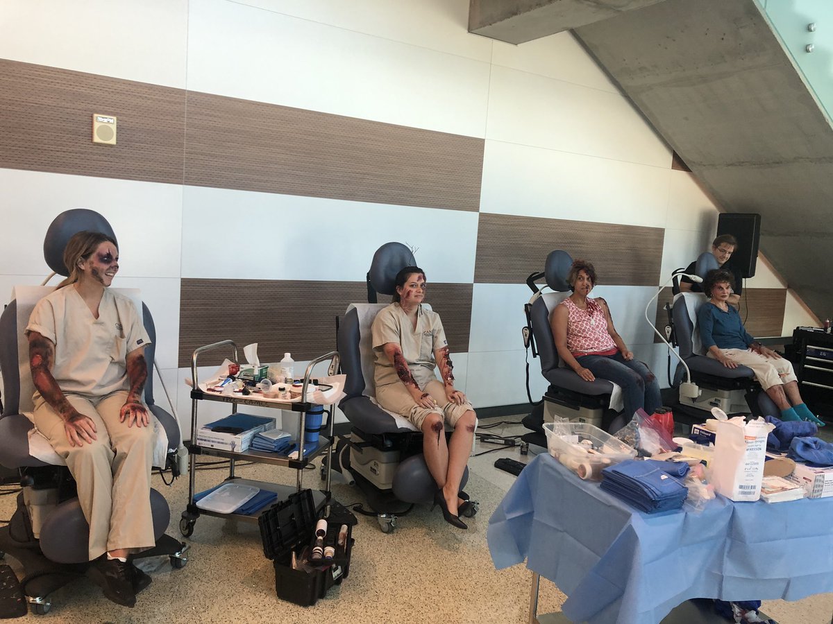 xoxoluvlauren's tweet photo. Moulage contest today at @CAMLSTAMPA #hcSIMWEEK #CAMLSTampa #patientsafety #simulation #healthcare https://t.co/olGJhdjDRD