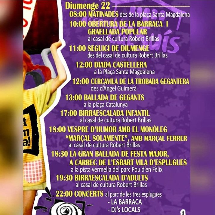 Teniu plans per diumenge? Nosaltres toquem a Esplugues si voleu venir 🤘