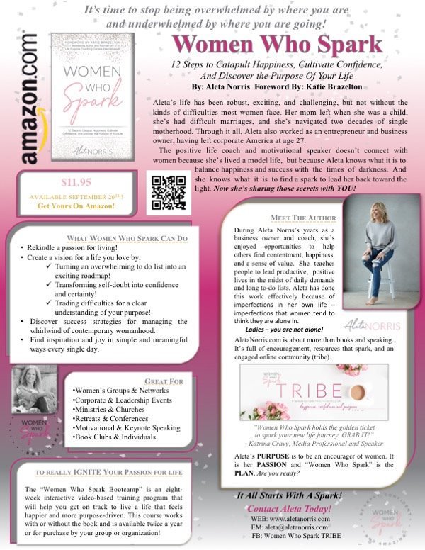 KathiEdwards65's tweet image. I can't believe how much is in this book - I'm getting mine Friday! #sparklaunch #womenwhosparkbooks #sparkbooks #womenwhospark