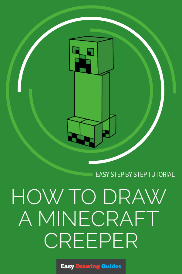 Creeper Drawing - How To Draw A Creeper Step By Step