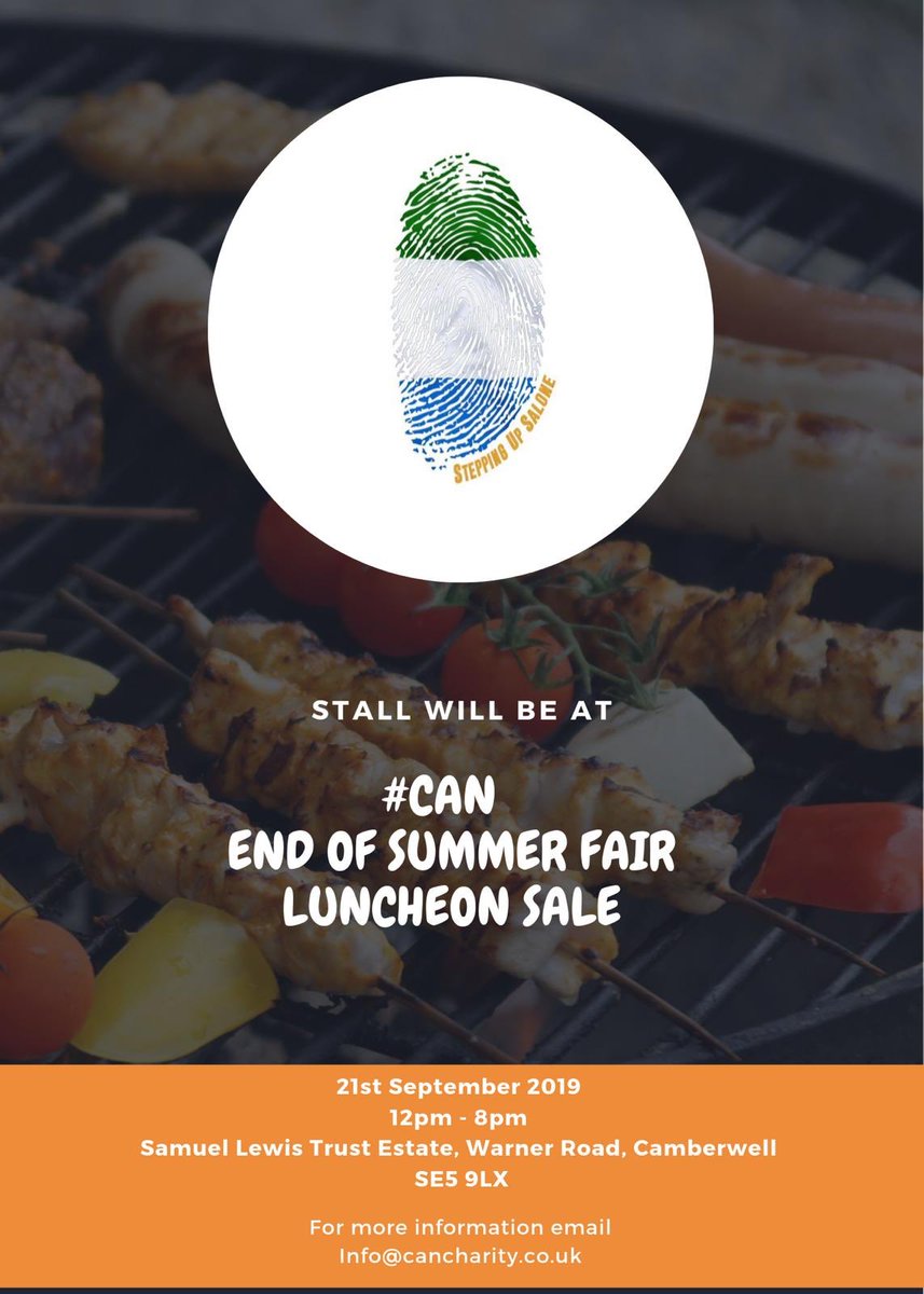 MarthaKay_'s tweet photo. #CANEndOfSummerFair 

Back with another fundraiser! 

Very grateful for all the support we have received over the years! 

We look forward to seeing you all this Saturday 🙌🏾🙌🏾

#cancharity #changeafricanow #cansponsorshipprogramme https://t.co/eJwN1a1cQ8