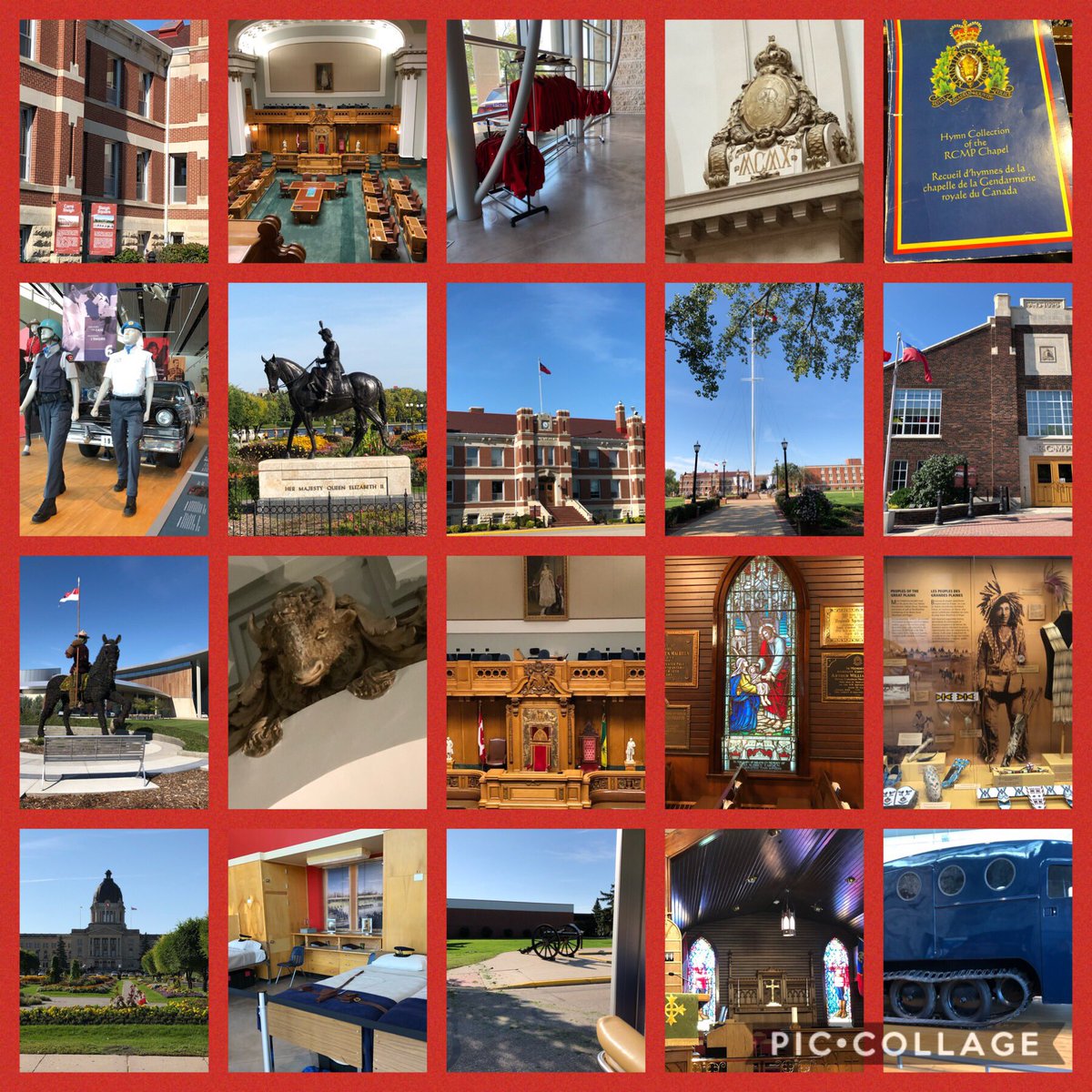 bbradnam's tweet photo. Great way to start off the conference - tour of the Saskatchewan Legislative  Building and RCMP heritage centre and Depot #MSDO2019 - proud to be a Canadian https://t.co/k8YumiUW3O