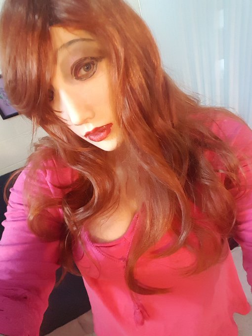 2 pic. My mask came! My makeup game sucks though #masking #shemale #trans #onlyfans #manyvids https://t