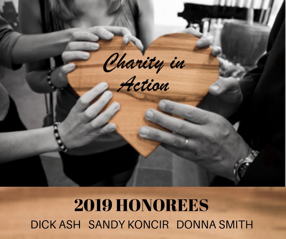 Join us in celebrating our honorees' dedicated volunteer service to families in need in West Virginia.

We are privileged to honor Dick Ash, Sandy Koncir and Donna Smith with our 2019 Charity in Action Award. 

Make your reservations at catholiccharitieswv.org/blog/charity-i…