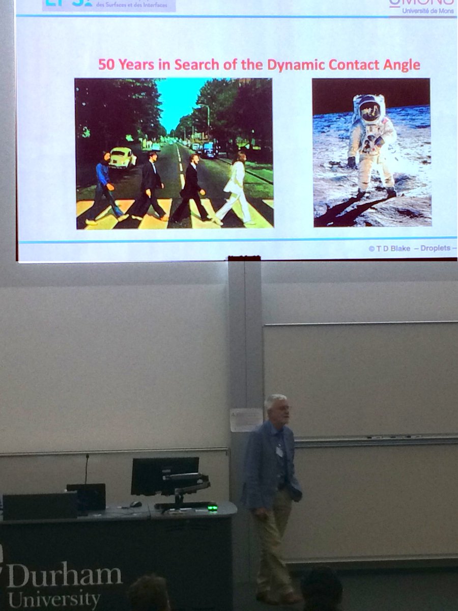 Marking 50th anniversary of Molecular Kinetic Theory with Terry Blake at #Droplets2019