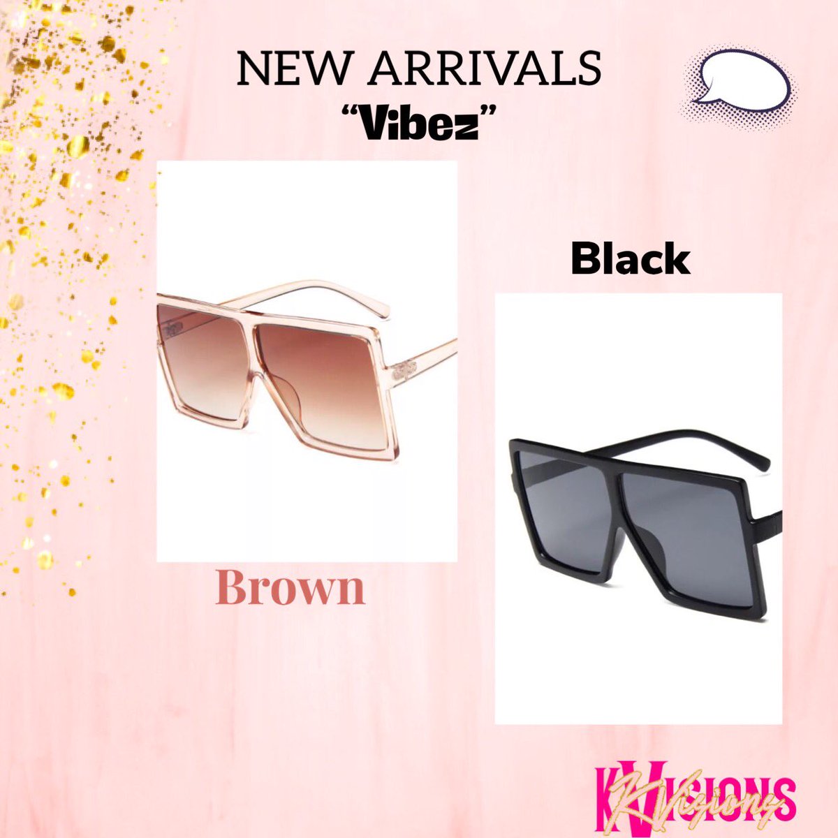 These are the two new arrivals🖤 “VIBEZ” in black AND brown. Everyone has been asking me to add these to my inventory, so here you go😍😍. Go shop #kvisions at kvisionsfashion.com OR click the link in my bio! #fashion #fashionablelife #fashionableeyewear #sunglassesfashion