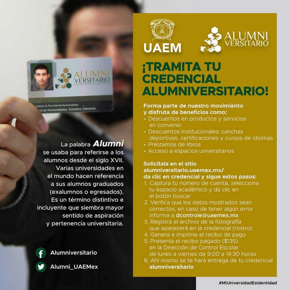 UAEM_MX's tweet photo. ¿Eres egresado de la UAEM?
Tramita tu credencial @Alumni_UAEMex y forma parte de nuestro movimiento. ¡Queremos volverte a ver!
Solicítala en 👉 https://t.co/kdU2cGwWXo.
#MiUniversidadEsIdentidad 🎓 https://t.co/VqlCp7zqr5