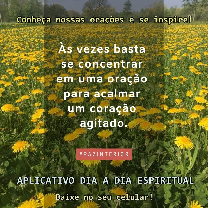 mesquitaregis's tweet photo. Às vezes basta se concentrar em uma oração para acalmar um coração agitado.
Aplicativo DIA A DIA ESPIRITUAL
- Conheça nossas orações e se inspire!
Saiba mais: https://t.co/puJ5ncyGJn
#oração #pazinterior #calma #ansiedade #paredesofrer https://t.co/mwhOfcj3Mq