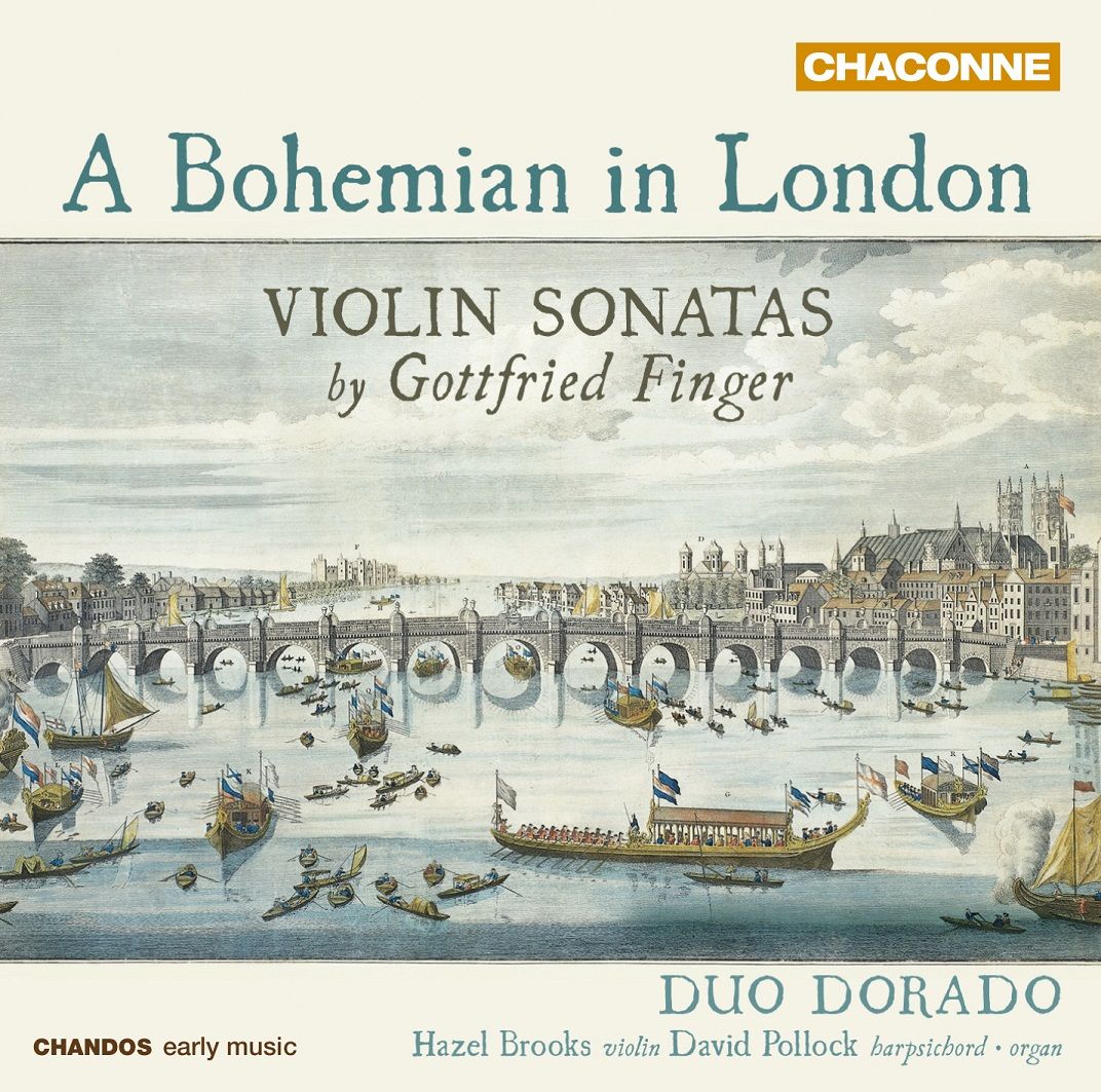 “David Pollock’s discreet and sympathetic continuo support sets the seal on a rewarding recital.” – Performance ***** Recording ***** <a href="/MusicMagazine/">BBC Music Magazine</a>

A Bohemian in London: Violin Sonatas by Gottfried Finger – <a href="/ChandosRecords/">Chandos Records</a> (Chaconne) [CHAN 0824] <a href="/DuoDorado/">Duo Dorado</a>