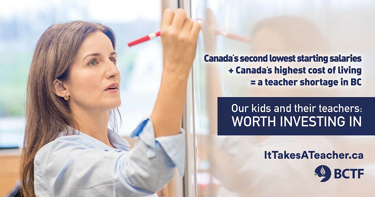 It's the third week of school and there are still hundreds of unfilled #bced teaching positions and a record number of uncertified adults in schools and classrooms. #BCpoli needs to take recruitment and retention issues seriously to address the #BCteachershortage.