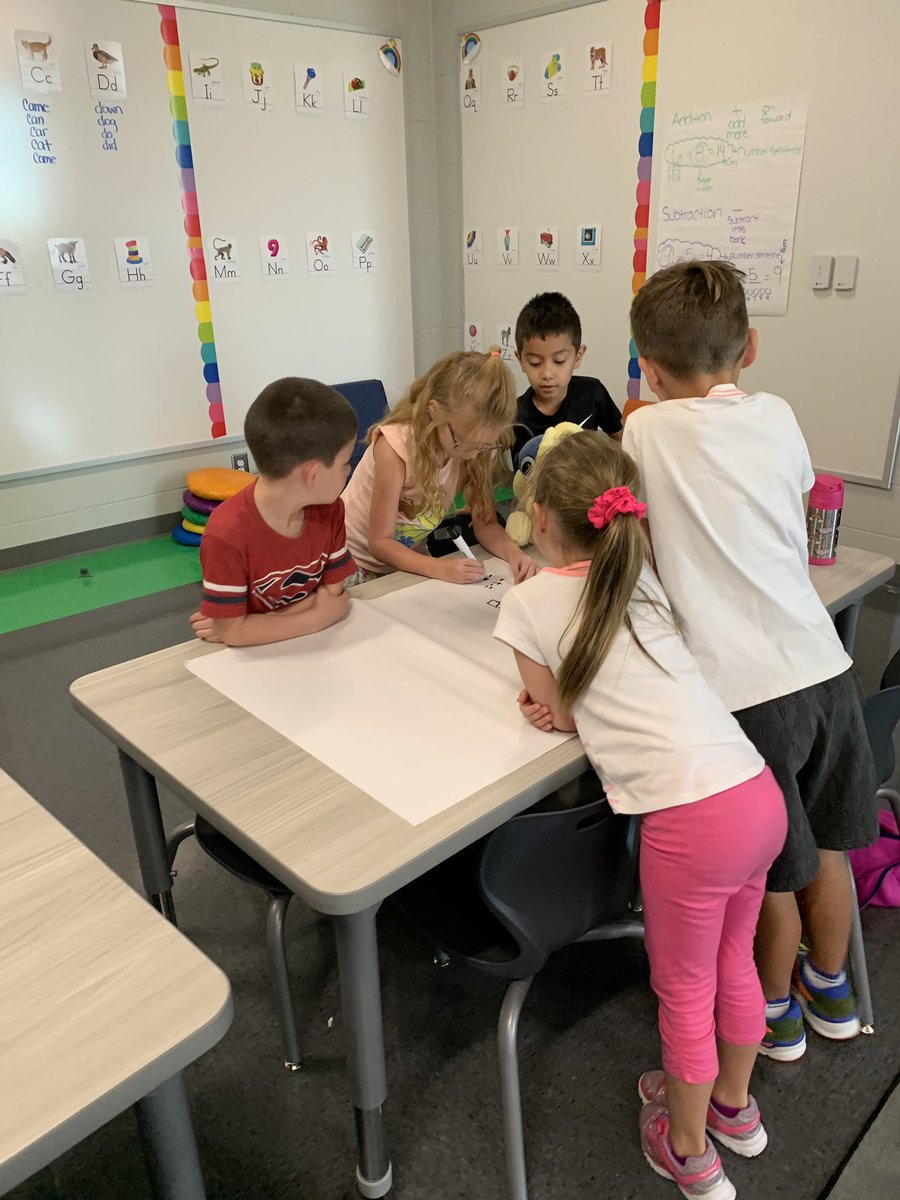 bilbao_tabitha's tweet photo. Teamwork makes the dream work! Our goal is to do at least one word problem a day and discuss our answers. #wordproblems #math #MondayMotivation #BCESfirsties https://t.co/FkT9jT8iz0