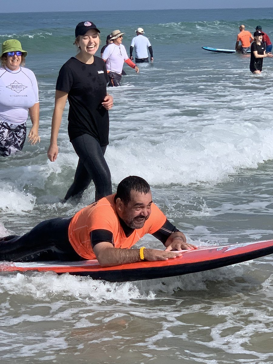 scottforsgren's tweet photo. Halfway thru Day 1 of #NVSSC where 120+ veterans are learning the fundamentals of surf. @DeloitteGov is out here all week sponsoring the event, helping in the water and on the beach wherever needed. A lot of lives will be changed over the next 5 days in beautiful @LaJolla_Shores https://t.co/QbCz4aDGS5
