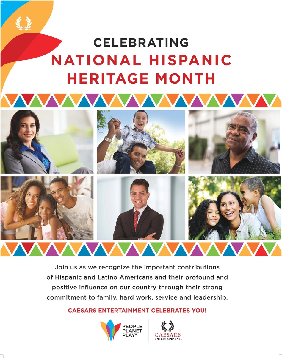 Happy #HispanicHeritageMonth! <a href="/CaesarsEnt/">Caesars Entertainment</a> celebrates and supports our Hispanic and Latinx employees and community members of which we work, live and play.