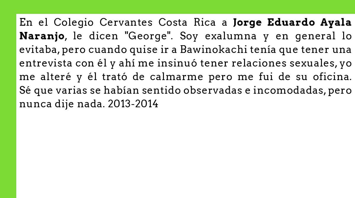 Jorge Ayala #MeTooCosta