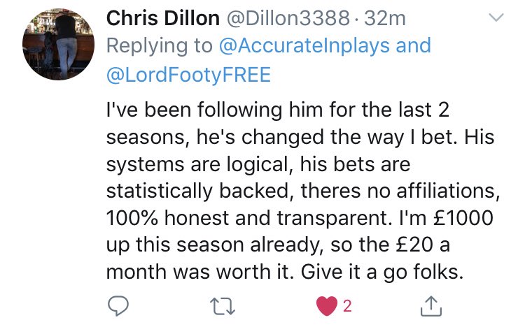 LordFootyTipz's tweet image. 💰80%+ Bets WON this Season!💰

⚡️83 tips
✅67 wins
🚨ONLY 5 real money losses

💷£00s &amp;amp; £000s Profit available!!

✅✅✅✅✅✅✅✅✅✅
✅✅✅✅✅✅✅✅✅✅
✅✅✅✅✅✅✅✅✅✅
✅✅✅✅✅✅✅✅✅✅
✅✅✅✅✅✅✅✅✅✅
✅✅✅✅✅✅✅✅✅✅
✅✅✅✅✅✅✅
🤕🤕🤕🤕🤕+ 11 🔚of runs
