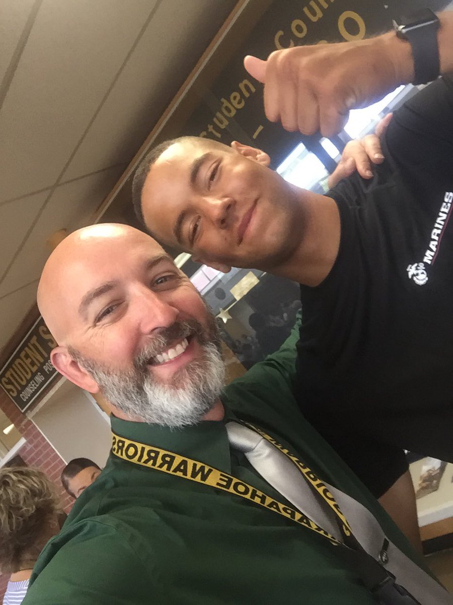 BrianSCeriani's tweet photo. @ahswarriors 2019 grad Gio. In April Gio was so excited to join @USMC after graduation. I’m so glad he stopped in to say hello as a freshly graduated Marine! I could not be more proud! #everypathisdifferent #lps100 arap1920 https://t.co/pr9FsRthnF