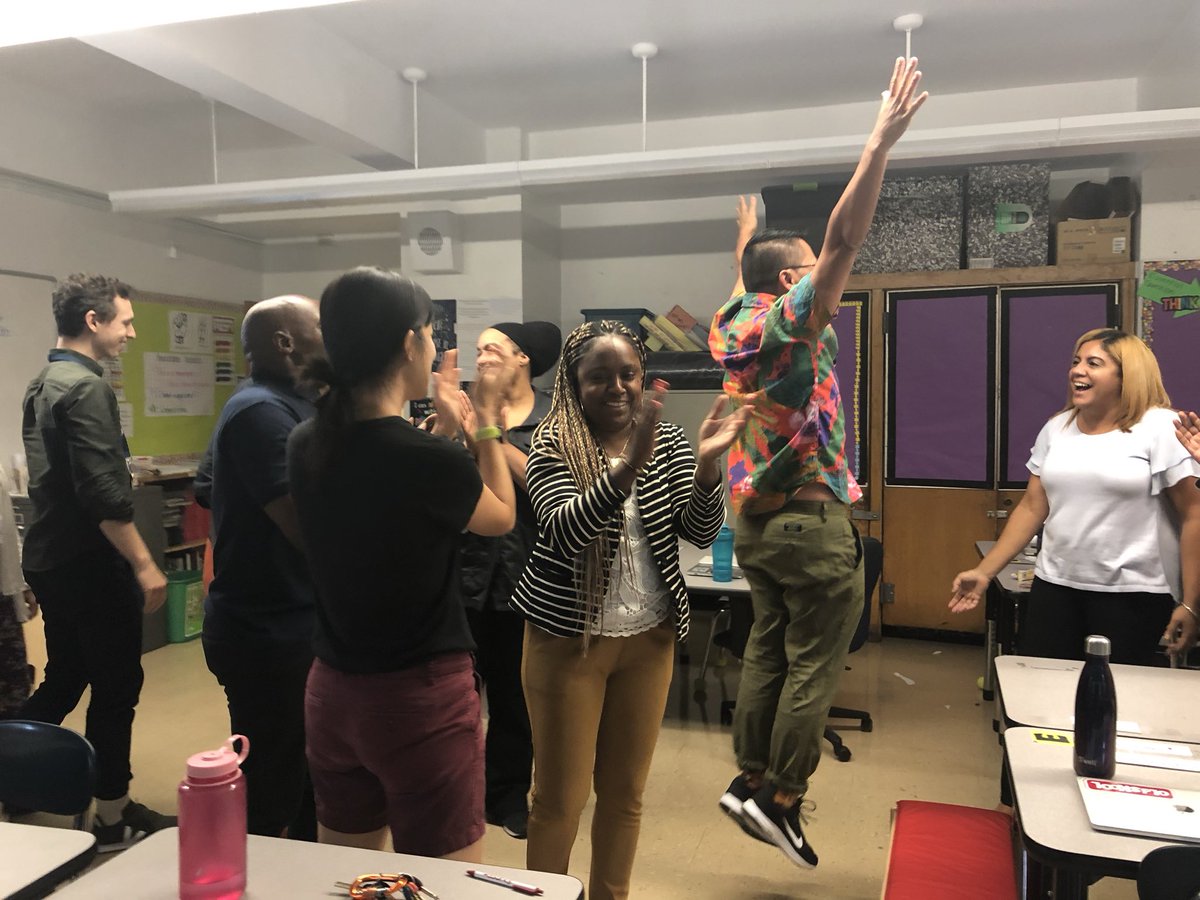 UNMSRocks's tweet photo. During today’s Monday Professional Learning Time, we worked on the differentiation of the learning progression to support the instructional core for math. We also engaged in some role play to promote restorative practices across our school community. #unmspd #unmslearns https://t.co/lzzgHuD0Zu