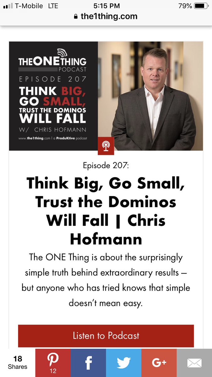 RareBreedDev's tweet photo. Thanks to @geoffwoods for having me on..The ONE Thing Podcast. Life changing content friends! Give a listen and  DM me with any questions or comments. #focusingquestion #thinkbigactsmall #7circles https://t.co/AC2mmBG4Iq