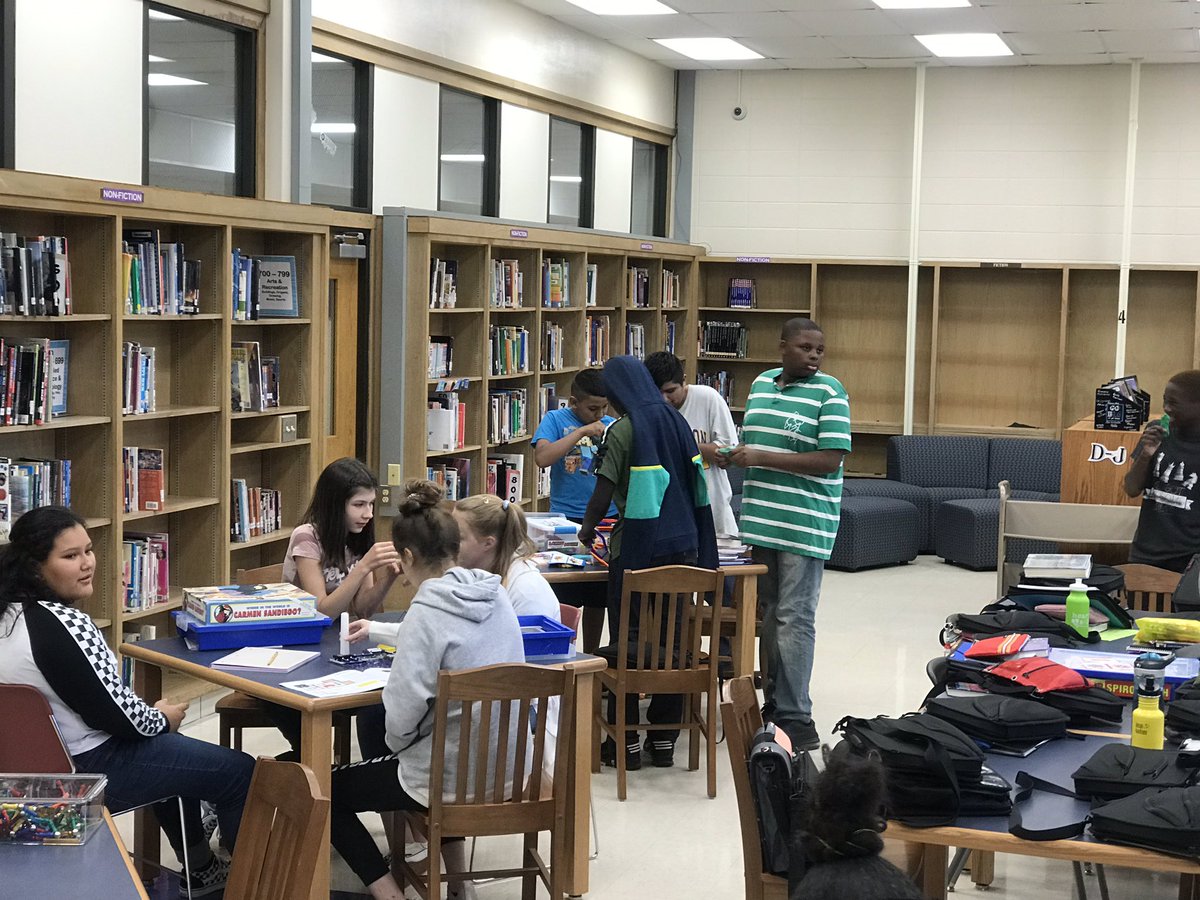 Special thanks to <a href="/MrsKocimski/">Mrs. Kocimski</a> for “making” the LRC a popular “space” for her math classes throughout the day. They were nothing short of delightful and extremely extremely creative! #Makerspace