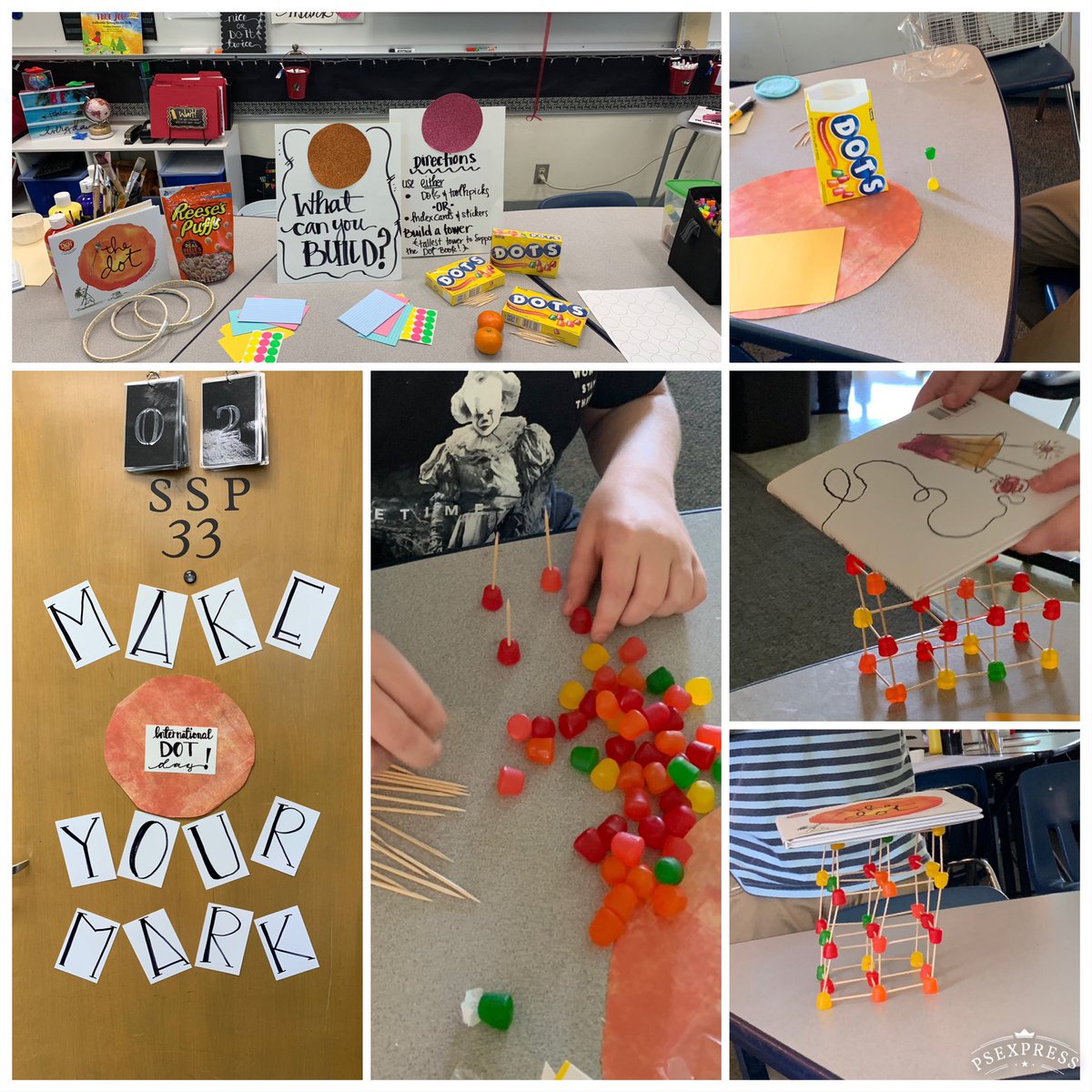 Celebrating International Dot Day. Making our mark, "helping the homeless," " being an advocate for foster care," "being caring..."#dotday2019 #dot #santeesd <a href="/SSDKristin/">Kristin Baranski, Ed.D</a> <a href="/drsmpierce/">Dr. Stephanie Pierce</a> @MsMoCounselor