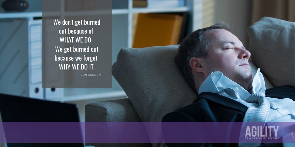 AgilityLG's tweet photo. A recent survey Gallup found that 2/3rds of workers experience burn out. You are less likely to feel burn out when you see a clear connection between what you highly value and what you spend time doing.  #Leadership #Success https://t.co/9Hr8JKqyiX