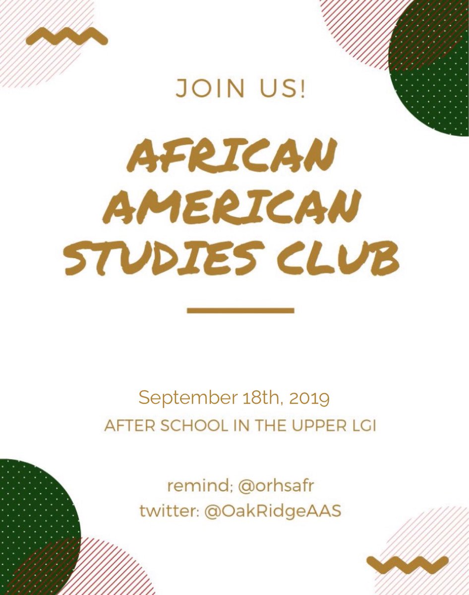 ORHS African American Studies tweet media