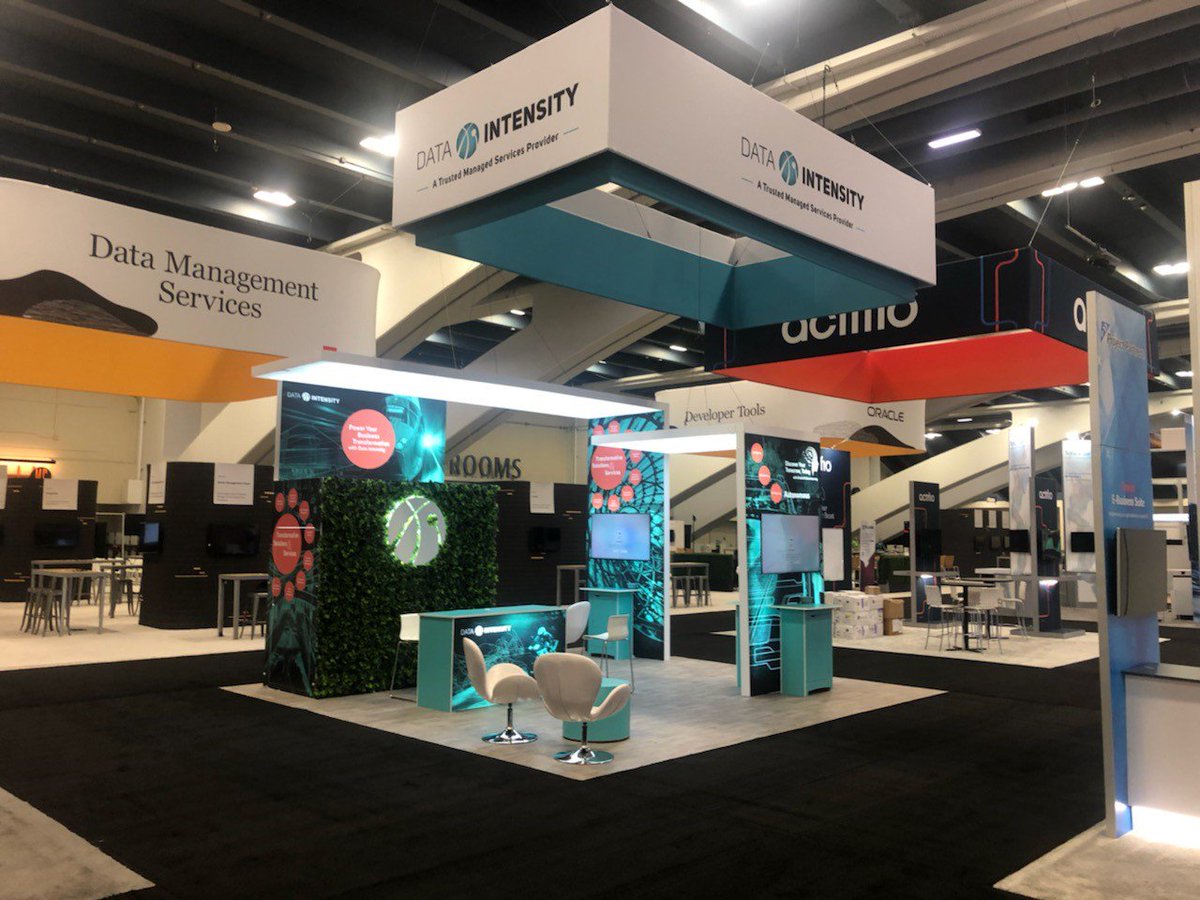 ExponentsUS's tweet image. Our second time working with @dataintensity was a blast. Hoping for many more in the future! Meet the Data Intensity team at @oracleopenworld today through Thursday 9/19.
#oow19 #dataintensity #tradeshowbooth #boothdesign #exhibition