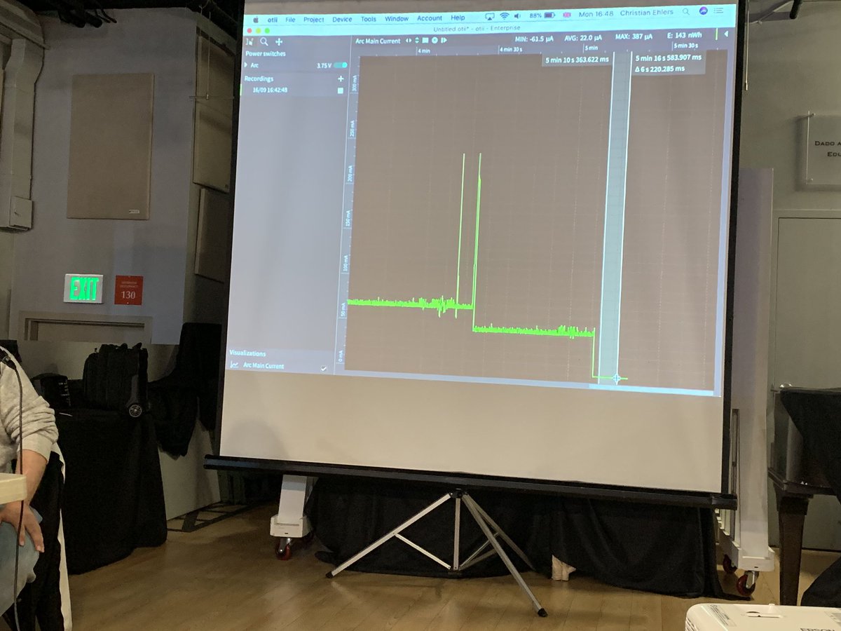 SGWirelessIoT's tweet image. #GOINVENT Workshop Update  - Deep Sleep Mode Demo: (1)90mA with WiFi first and then with (2) Deep Sleep Mode we go down to 22uA #FiPy #makeitdowhatyouwant