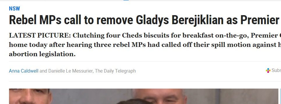 credit to the Daily Telegraph for stepping up and fixing this, I respect it