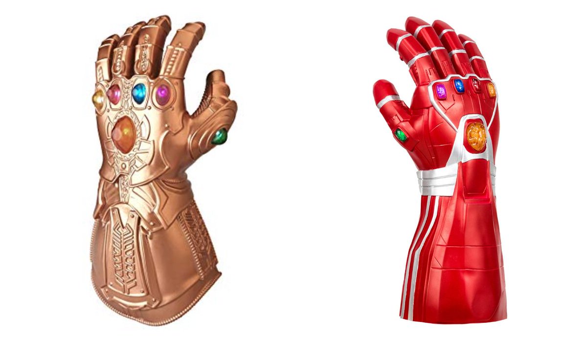 RealScreenGeek's tweet image. We’re giving away one of these Infinity Gauntlets (whichever one the winner chooses)! All you have to do is retweet this and follow us for your chance to win!