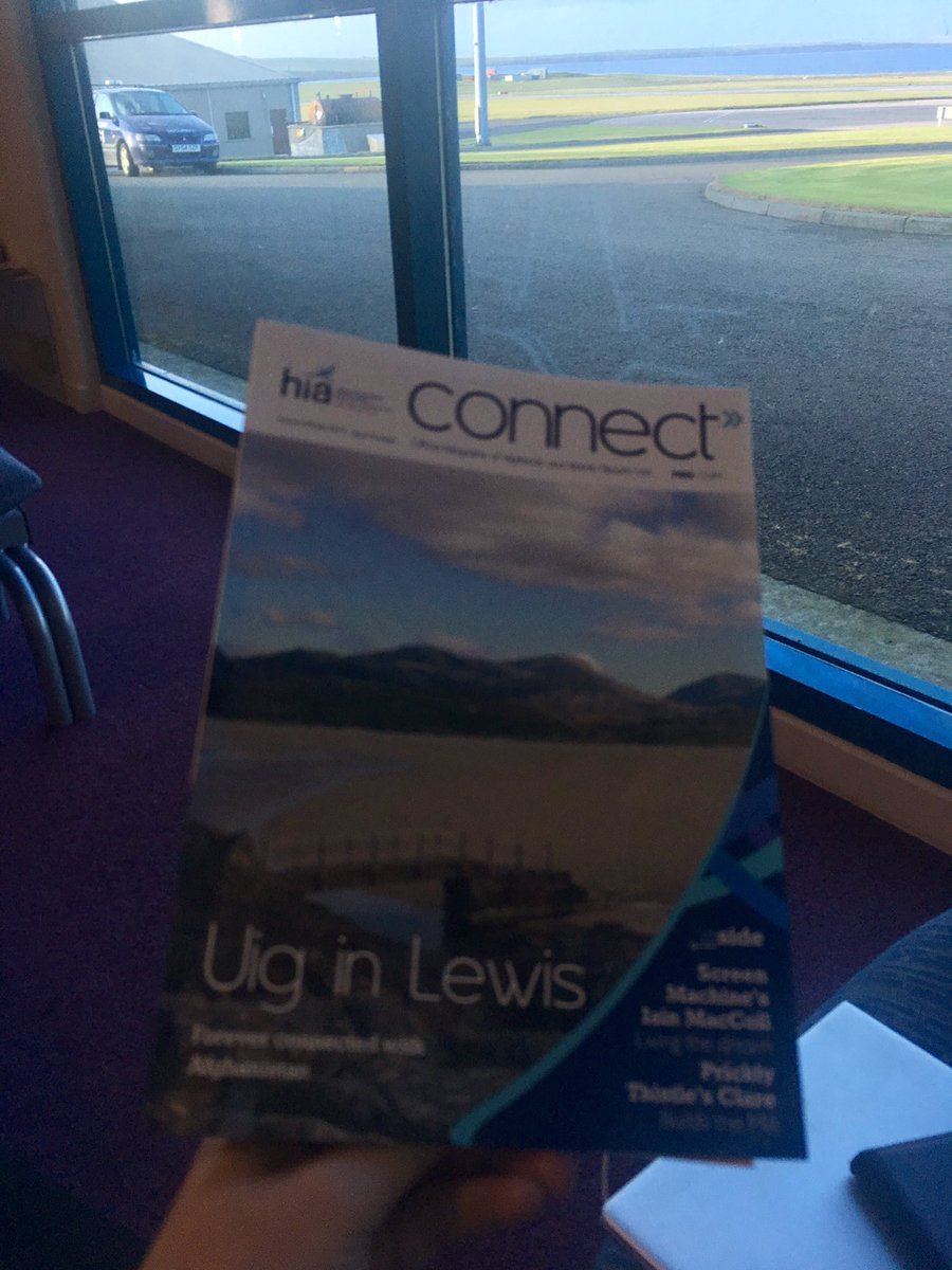 KatieMasheter's tweet image. Enjoying the latest @HIALConnect magazine while waiting for a connecting flight between Orkney and Shetland. @nickymarr @Hial_Airports