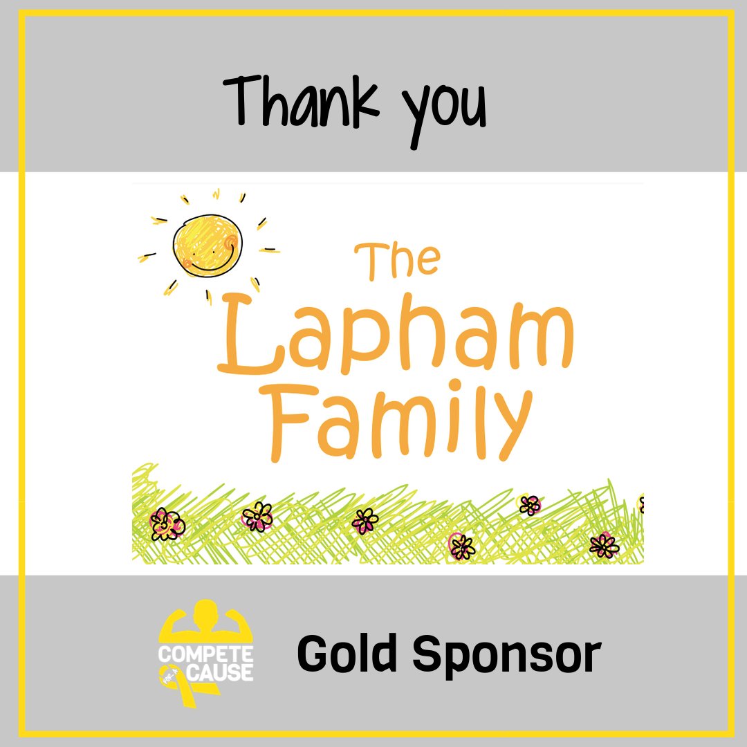 compete4acause's tweet photo. Thank you to the Lapham Family for being a 2019 Compete for a Cause Sponsor! Your support for children battling cancer in our community is incredible. We truly appreciate your support! https://t.co/ELTuDqRc8r